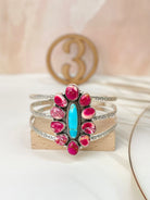 Sterling Stamped Cluster Cuffs-Bracelets-Krush Kandy, Women's Online Fashion Boutique Located in Phoenix, Arizona (Scottsdale Area)