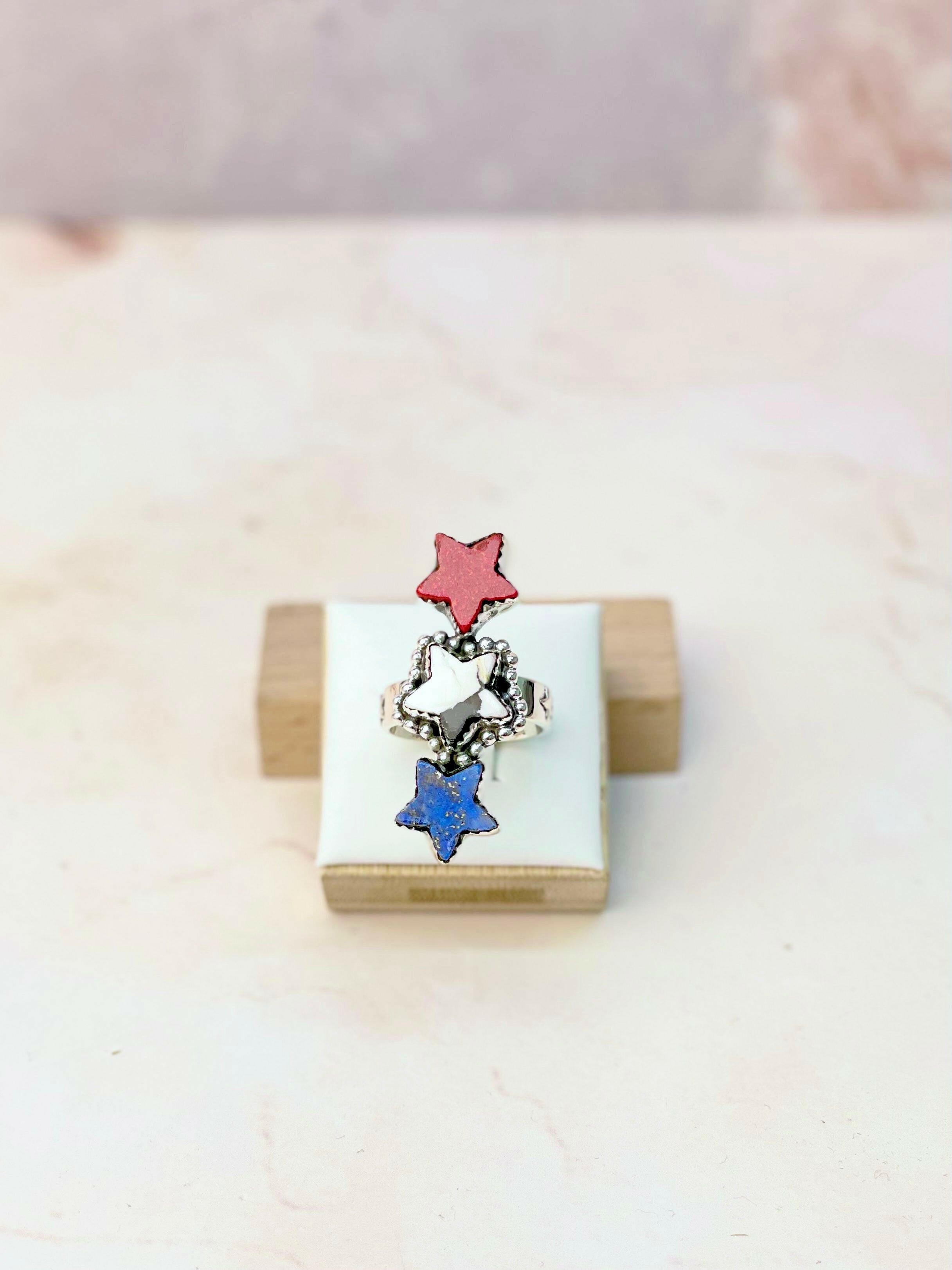 Star-Spangled Sparkle Rings-Rings-Krush Kandy, Women's Online Fashion Boutique Located in Phoenix, Arizona (Scottsdale Area)