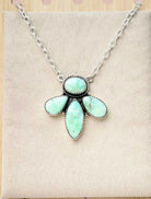 Paloma Three Petal Chain Necklace-Necklaces-Krush Kandy, Women's Online Fashion Boutique Located in Phoenix, Arizona (Scottsdale Area)