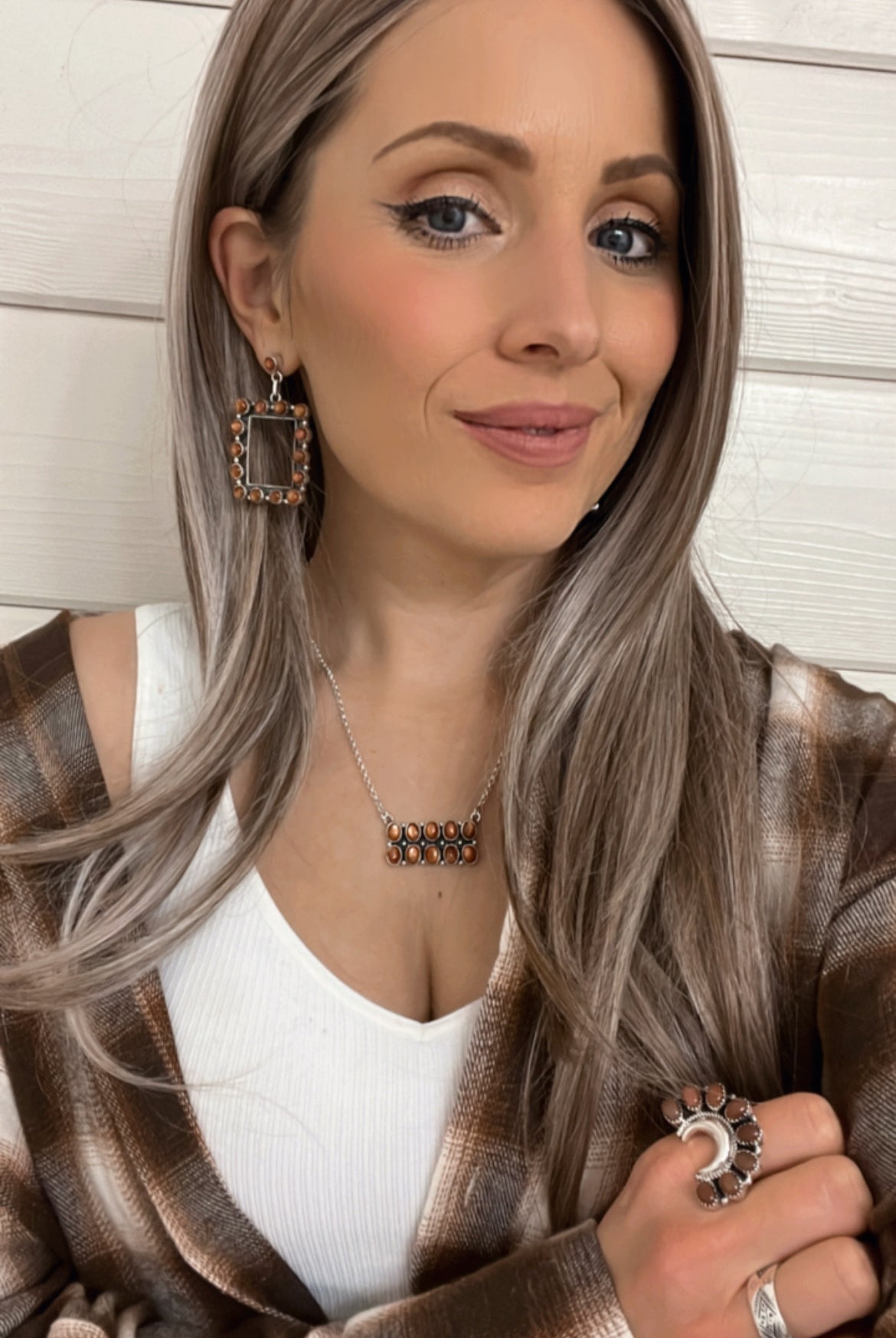 Prettiest Portrait Stone Earrings | PREORDER Now Open-Earrings-Krush Kandy, Women's Online Fashion Boutique Located in Phoenix, Arizona (Scottsdale Area)