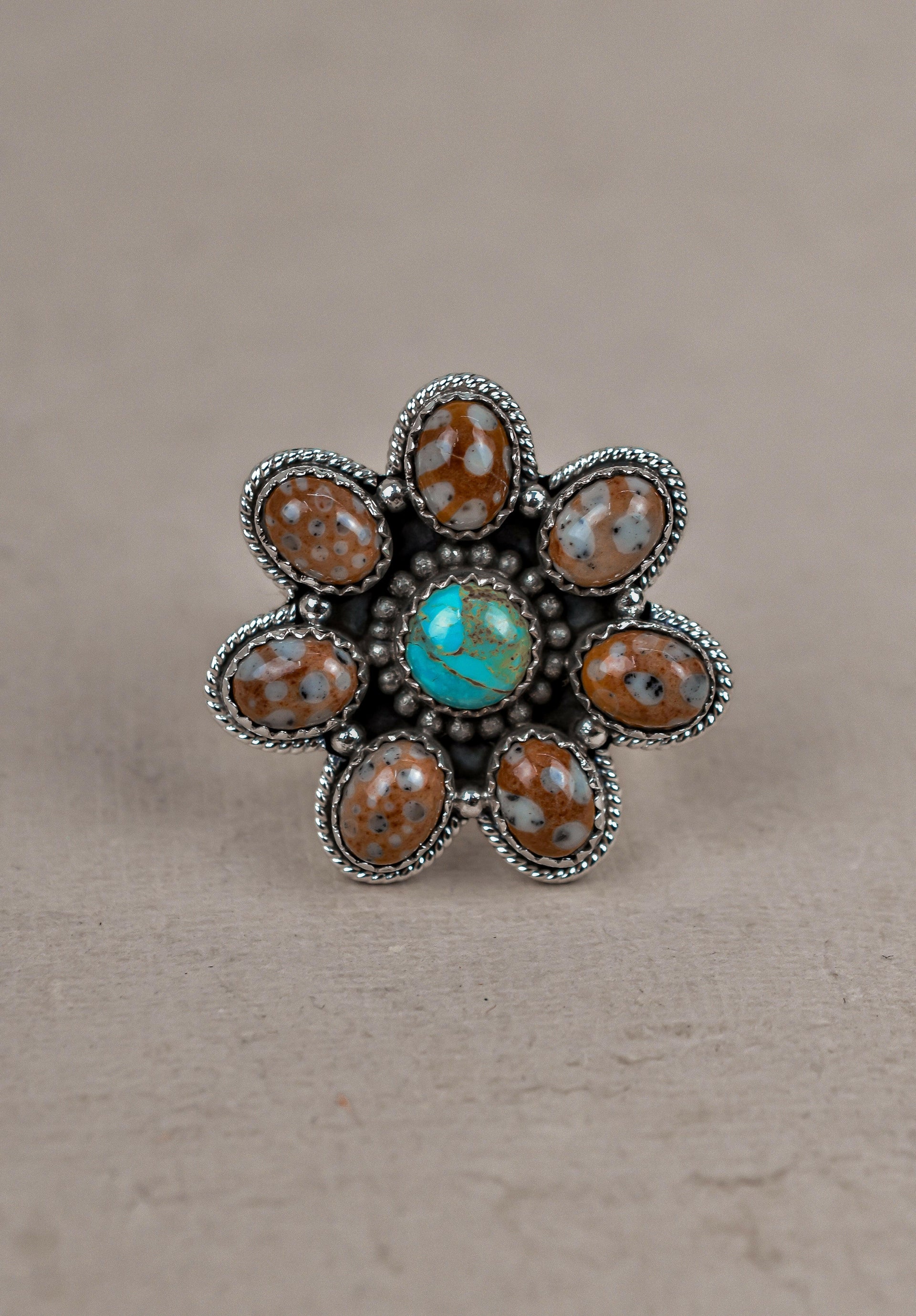 Bambi With Turquoise Ring-Cluster Rings-Krush Kandy, Women's Online Fashion Boutique Located in Phoenix, Arizona (Scottsdale Area)