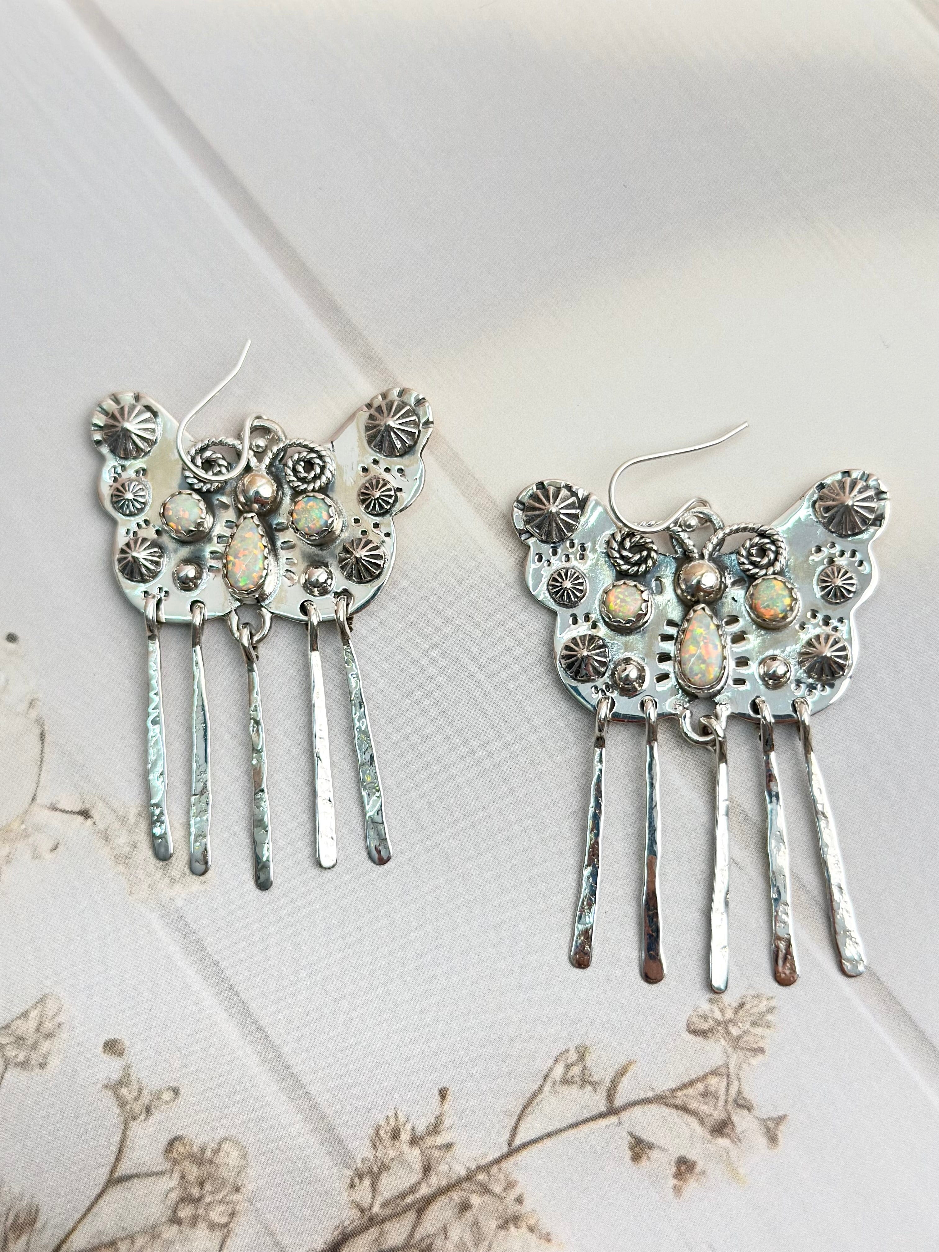Boho Butterfly in Mesa Desert Opal Earrings-Earrings-Krush Kandy, Women's Online Fashion Boutique Located in Phoenix, Arizona (Scottsdale Area)