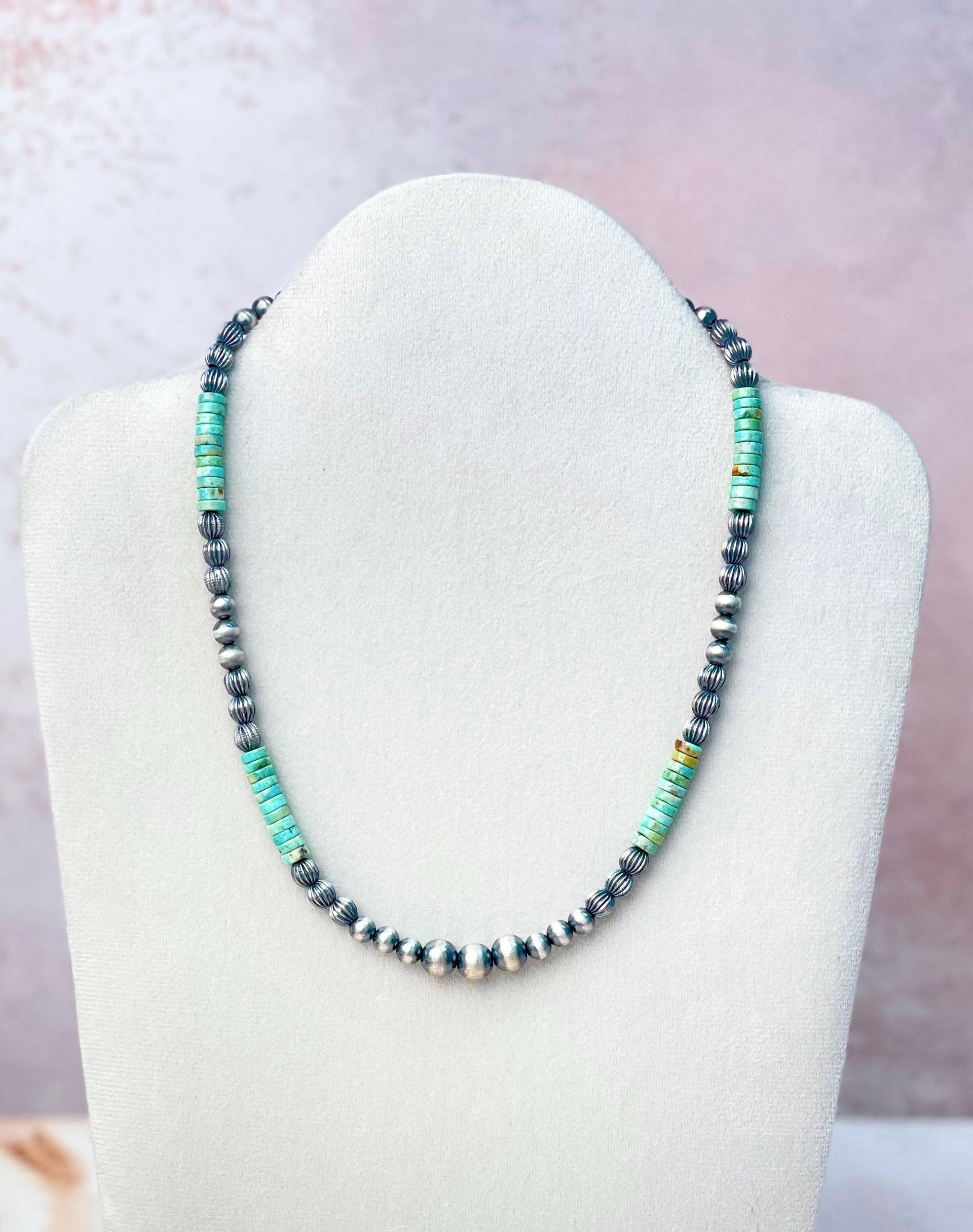 Wild Mesa Pearl and Turquoise Necklace-Necklaces-Krush Kandy, Women's Online Fashion Boutique Located in Phoenix, Arizona (Scottsdale Area)