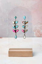 Cotton Candy Feather Dangle Drop Earrings-Earrings-Krush Kandy, Women's Online Fashion Boutique Located in Phoenix, Arizona (Scottsdale Area)