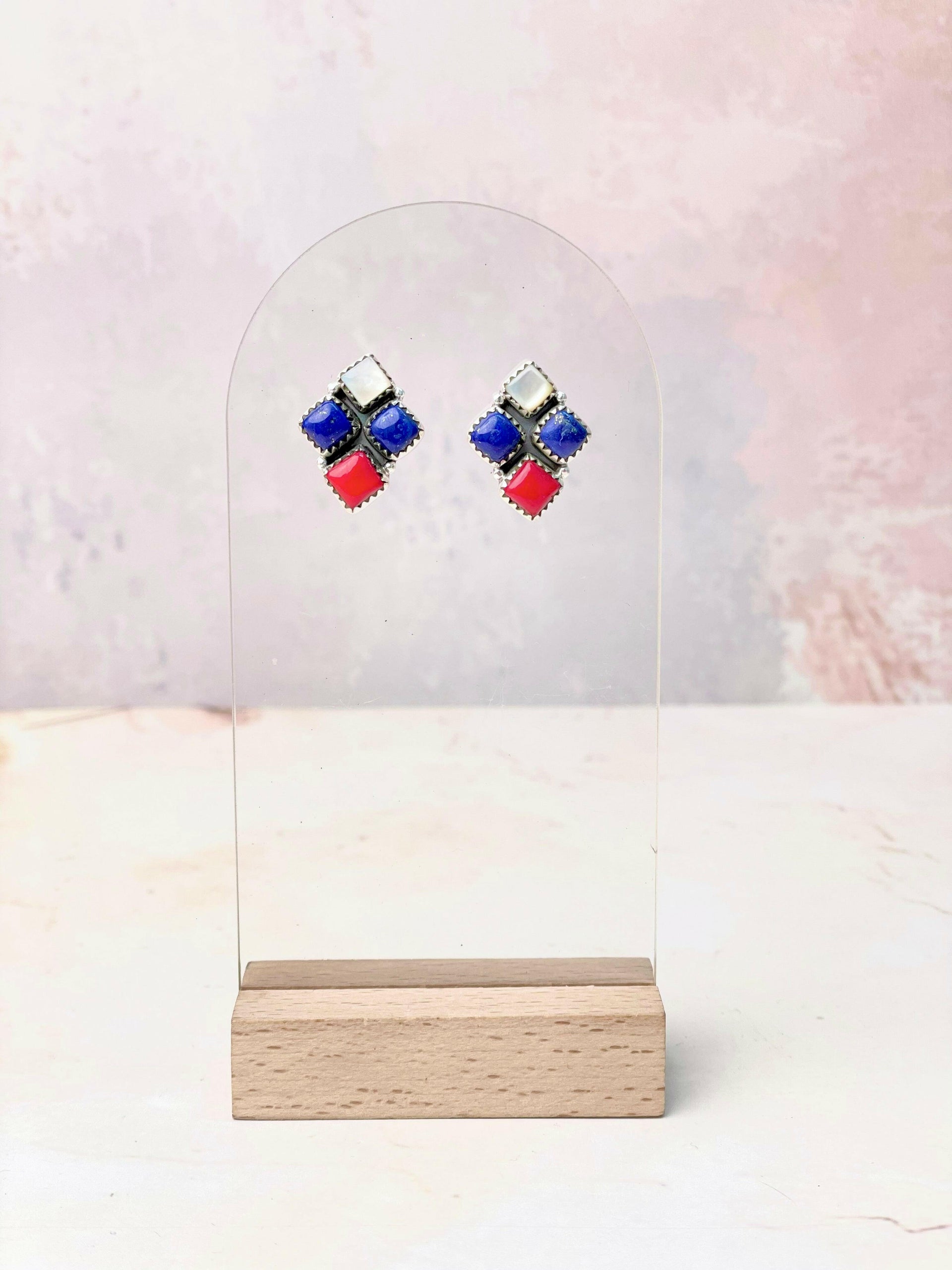 Pearl Coyote Twinkles Studs-Earrings-Krush Kandy, Women's Online Fashion Boutique Located in Phoenix, Arizona (Scottsdale Area)