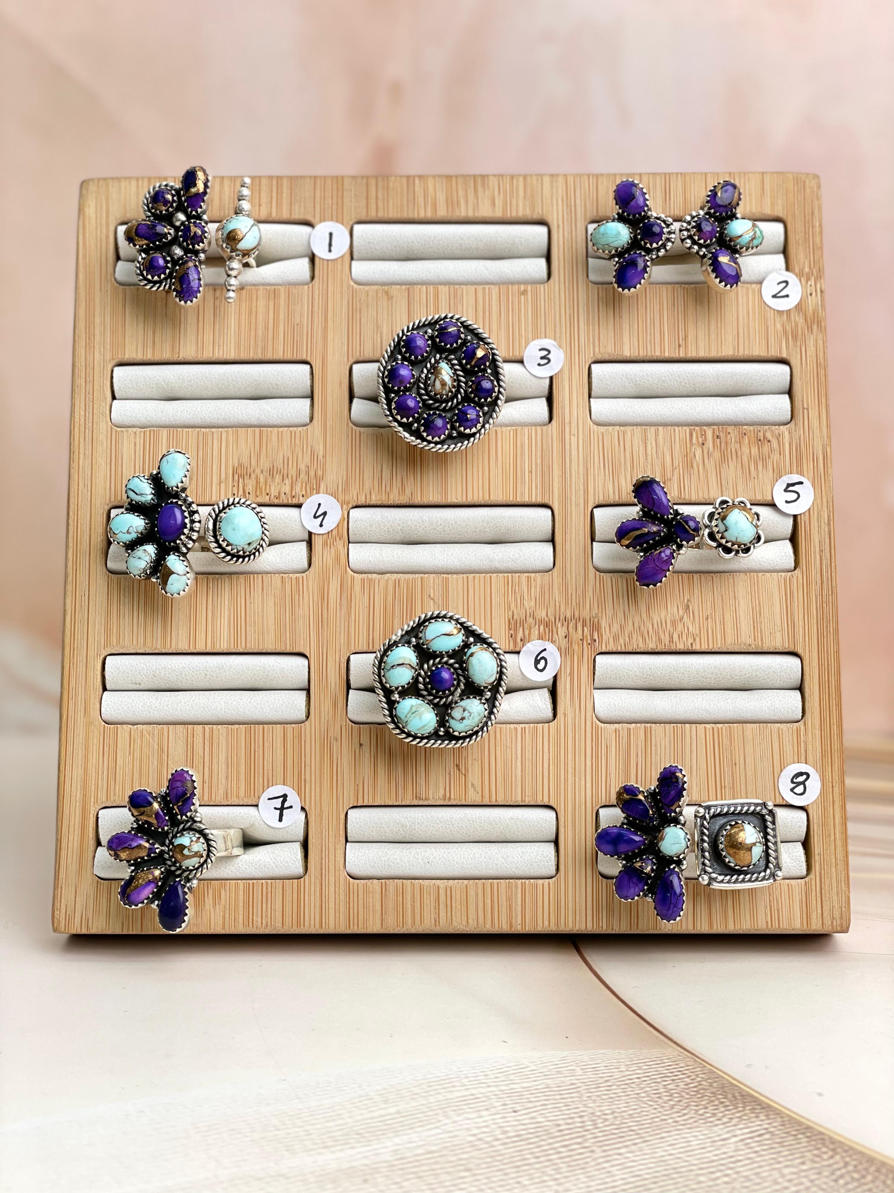 Berry & Mint Dahlia Rings-Rings-Krush Kandy, Women's Online Fashion Boutique Located in Phoenix, Arizona (Scottsdale Area)