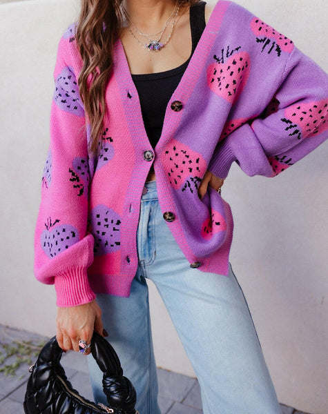 HANGRY & ANGRY カーディガン Crania Fluffy Knit Cardigan | Disturbia - Shop Women's Gothic