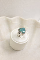 In Love With Turquoise Hearts Sterling Silver Ring-Krush Kandy, Women's Online Fashion Boutique Located in Phoenix, Arizona (Scottsdale Area)