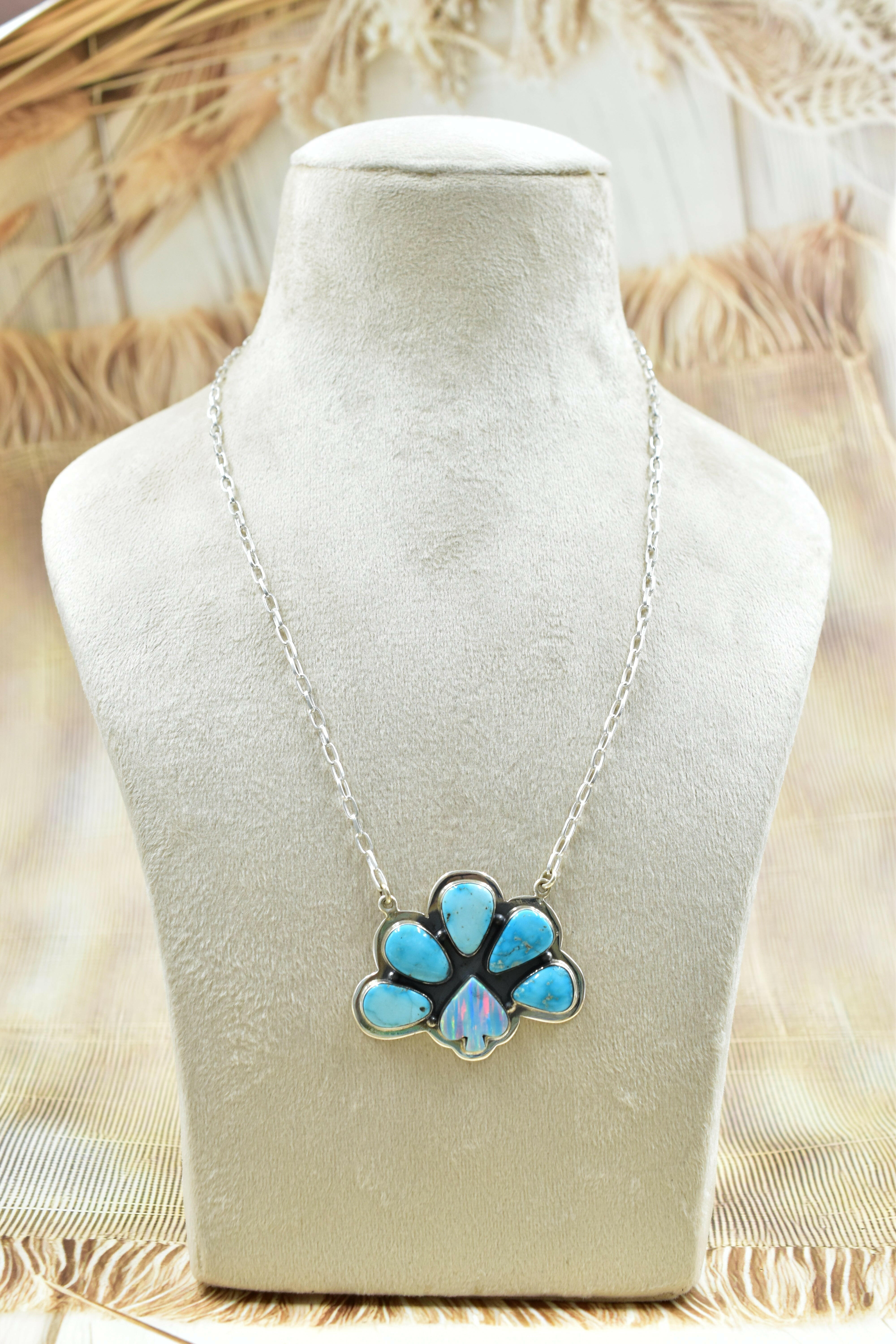 Into The Wild Spade Stone Cluster Necklaces-Necklaces-Krush Kandy, Women's Online Fashion Boutique Located in Phoenix, Arizona (Scottsdale Area)