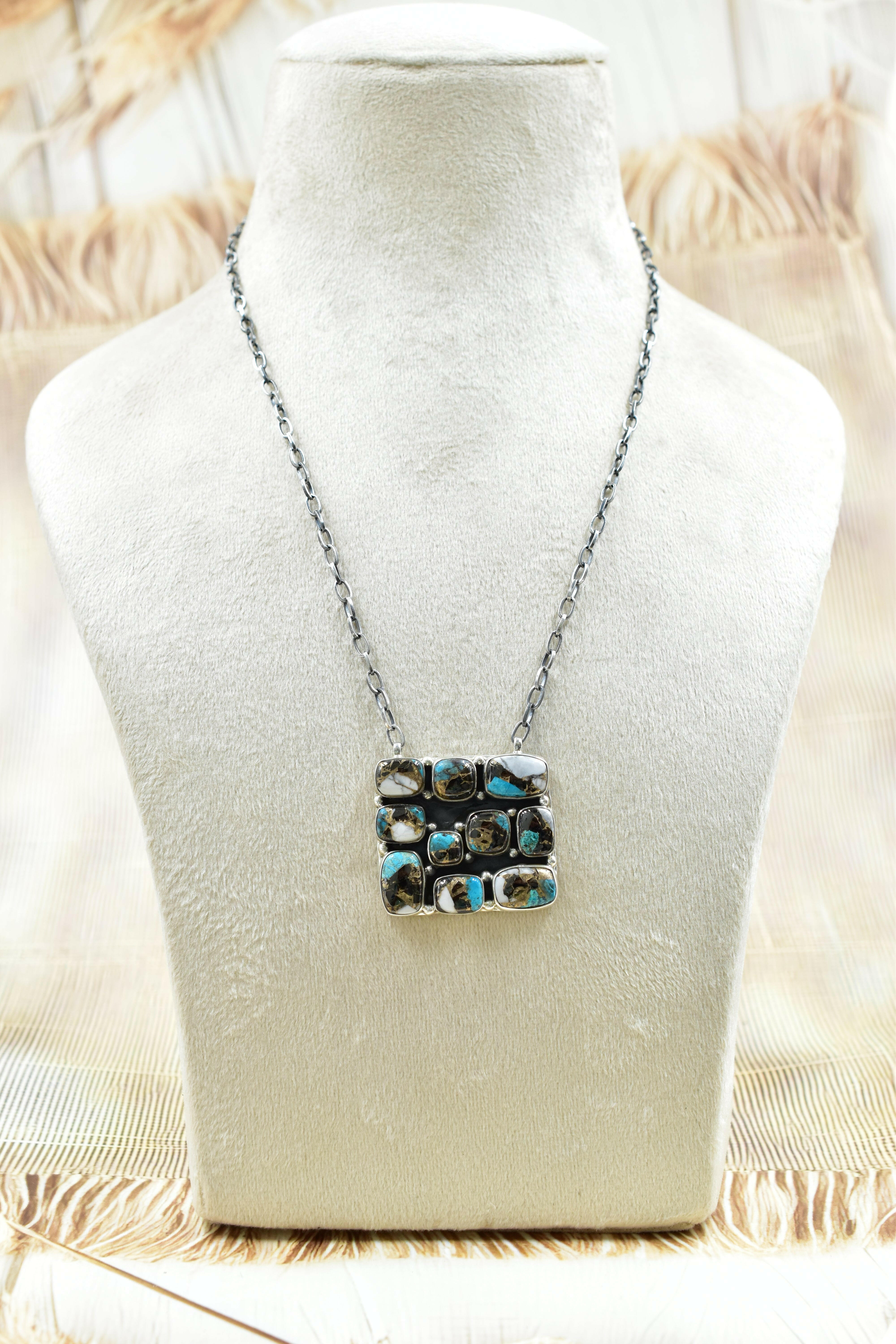 Kandy Bar Stone Cluster Necklaces-Necklaces-Krush Kandy, Women's Online Fashion Boutique Located in Phoenix, Arizona (Scottsdale Area)