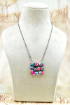 Kandy Bar Stone Cluster Necklaces-Necklaces-Krush Kandy, Women's Online Fashion Boutique Located in Phoenix, Arizona (Scottsdale Area)