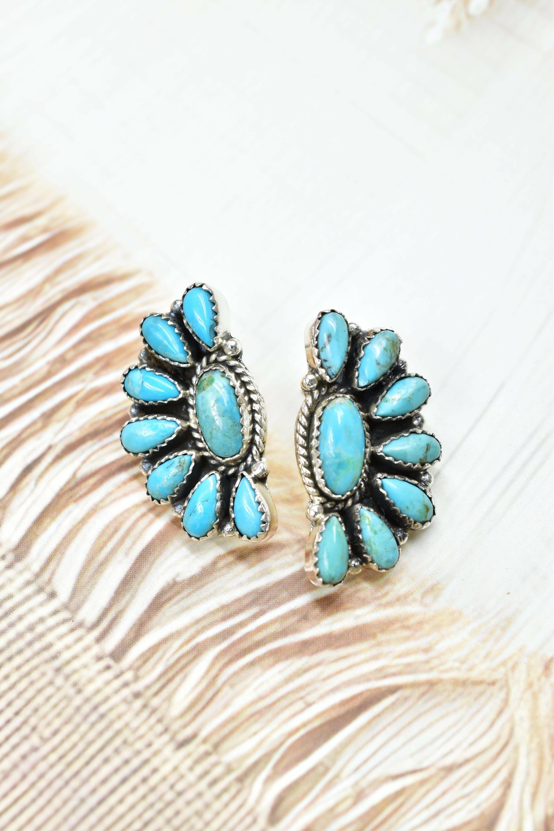 Half Cluster Kandy Stone Stud Earrings-Earrings-Krush Kandy, Women's Online Fashion Boutique Located in Phoenix, Arizona (Scottsdale Area)
