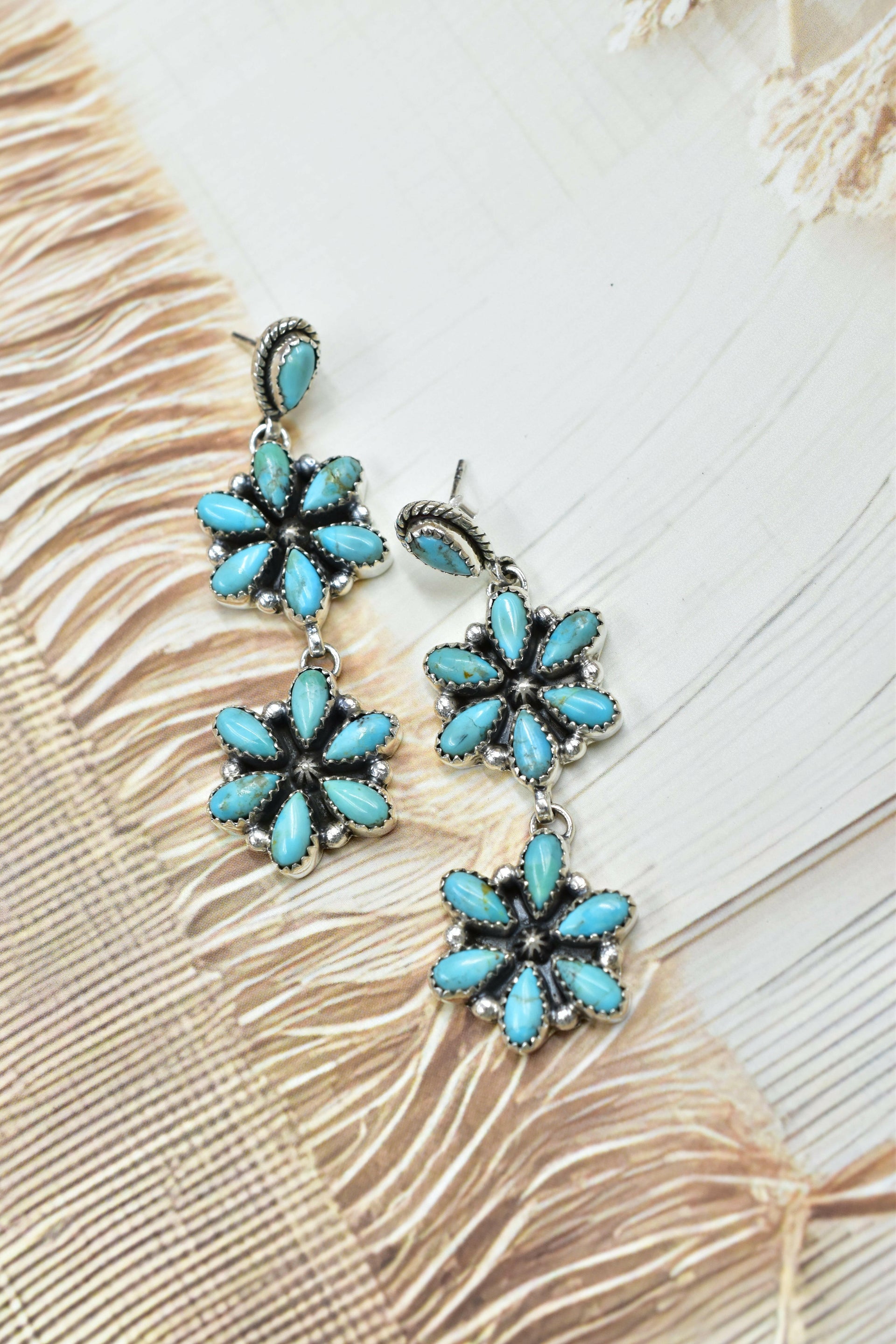 Serenity's Cluster Stone Drop Earrings-Earrings-Krush Kandy, Women's Online Fashion Boutique Located in Phoenix, Arizona (Scottsdale Area)