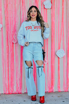 Too Busy For Boys Sweatshirt-Krush Kandy, Women's Online Fashion Boutique Located in Phoenix, Arizona (Scottsdale Area)