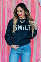 Smile Puff Knit Sweater-Krush Kandy, Women's Online Fashion Boutique Located in Phoenix, Arizona (Scottsdale Area)