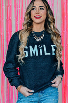 Smile Puff Knit Sweater-Krush Kandy, Women's Online Fashion Boutique Located in Phoenix, Arizona (Scottsdale Area)