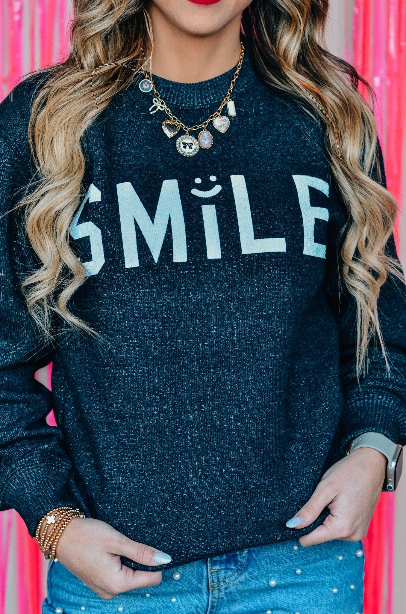 Smile Puff Knit Sweater-Krush Kandy, Women's Online Fashion Boutique Located in Phoenix, Arizona (Scottsdale Area)