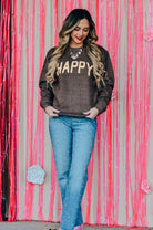 Happy Puff Knit Sweater-Krush Kandy, Women's Online Fashion Boutique Located in Phoenix, Arizona (Scottsdale Area)