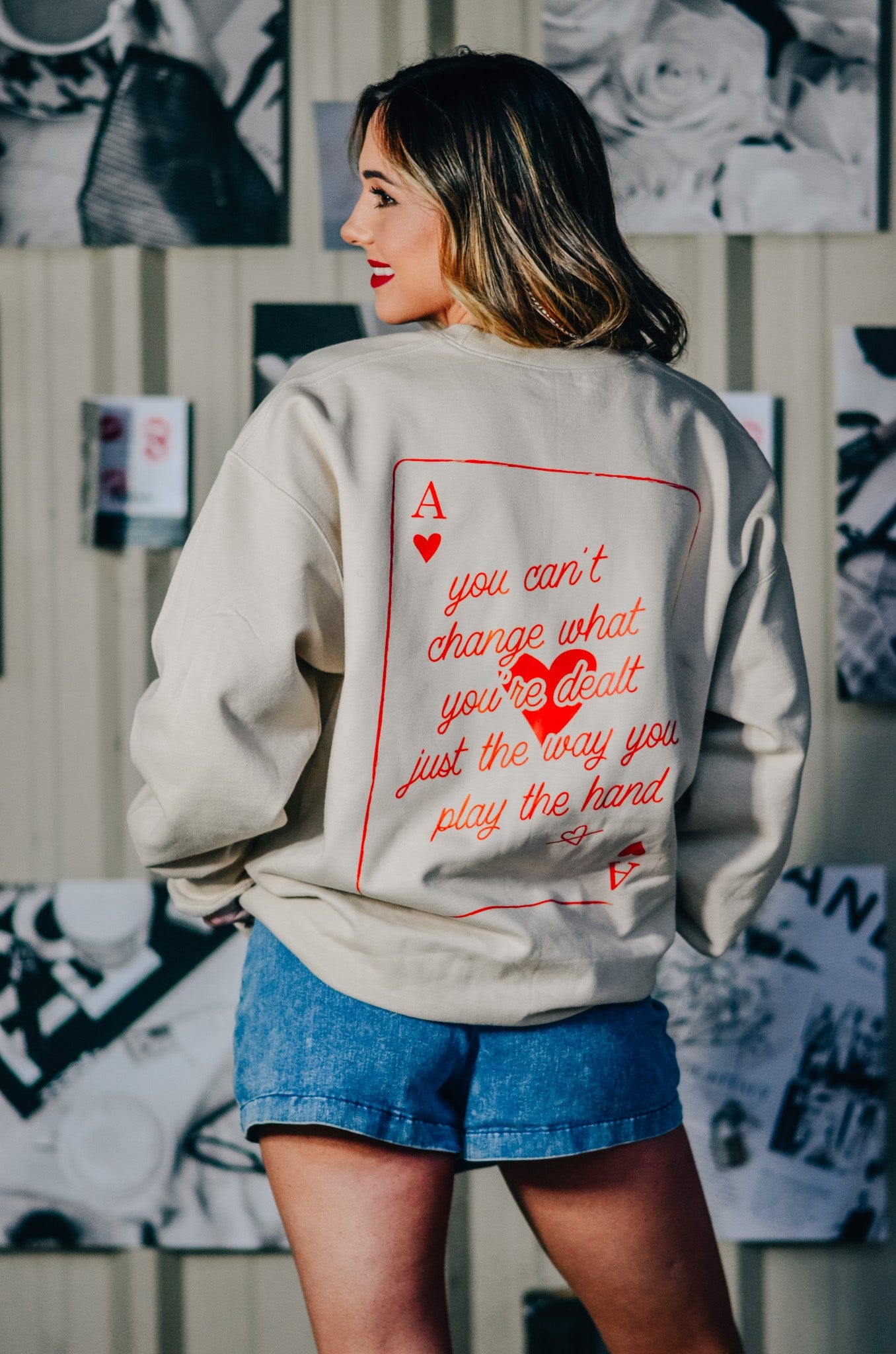 Queen of Hearts Sweatshirt-Krush Kandy, Women's Online Fashion Boutique Located in Phoenix, Arizona (Scottsdale Area)