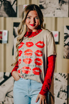 Always Kiss Me Goodnight Scoop Tee-Krush Kandy, Women's Online Fashion Boutique Located in Phoenix, Arizona (Scottsdale Area)