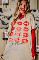 Always Kiss Me Goodnight Scoop Tee-Krush Kandy, Women's Online Fashion Boutique Located in Phoenix, Arizona (Scottsdale Area)