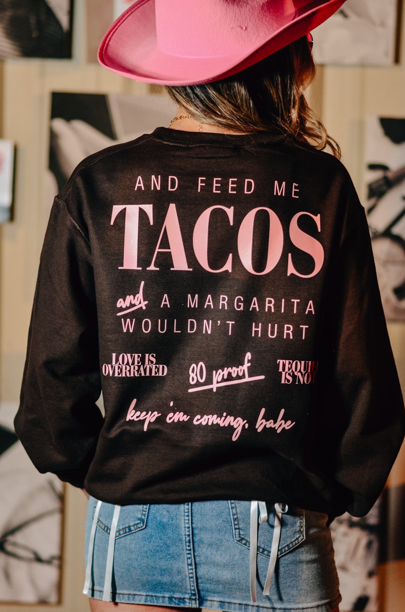 Call Me Pretty & Feed Me Tacos Sweatshirt-Krush Kandy, Women's Online Fashion Boutique Located in Phoenix, Arizona (Scottsdale Area)