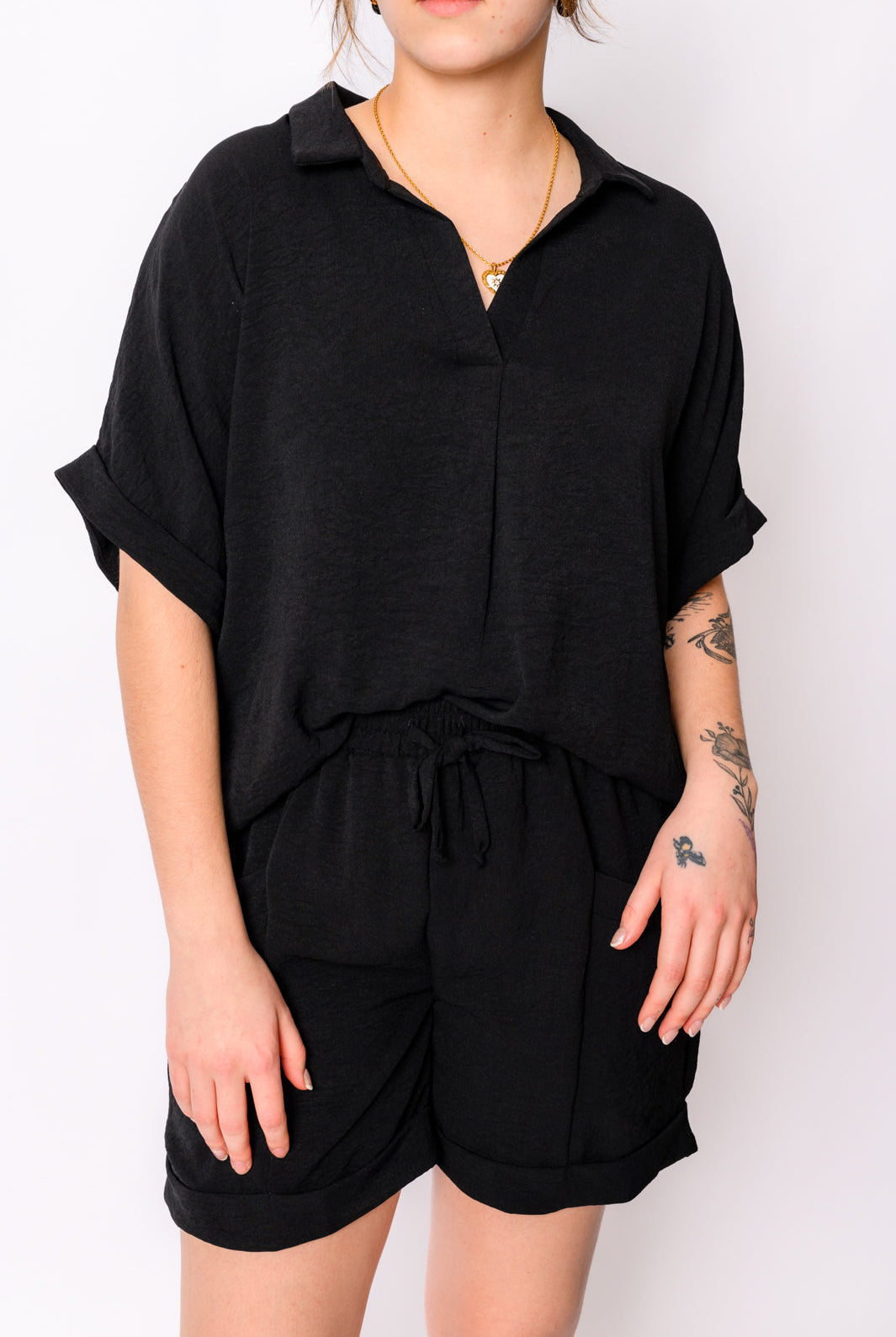 Because I Said So Dolman Sleeve Top in Black-Long Sleeve Tops-Krush Kandy, Women's Online Fashion Boutique Located in Phoenix, Arizona (Scottsdale Area)