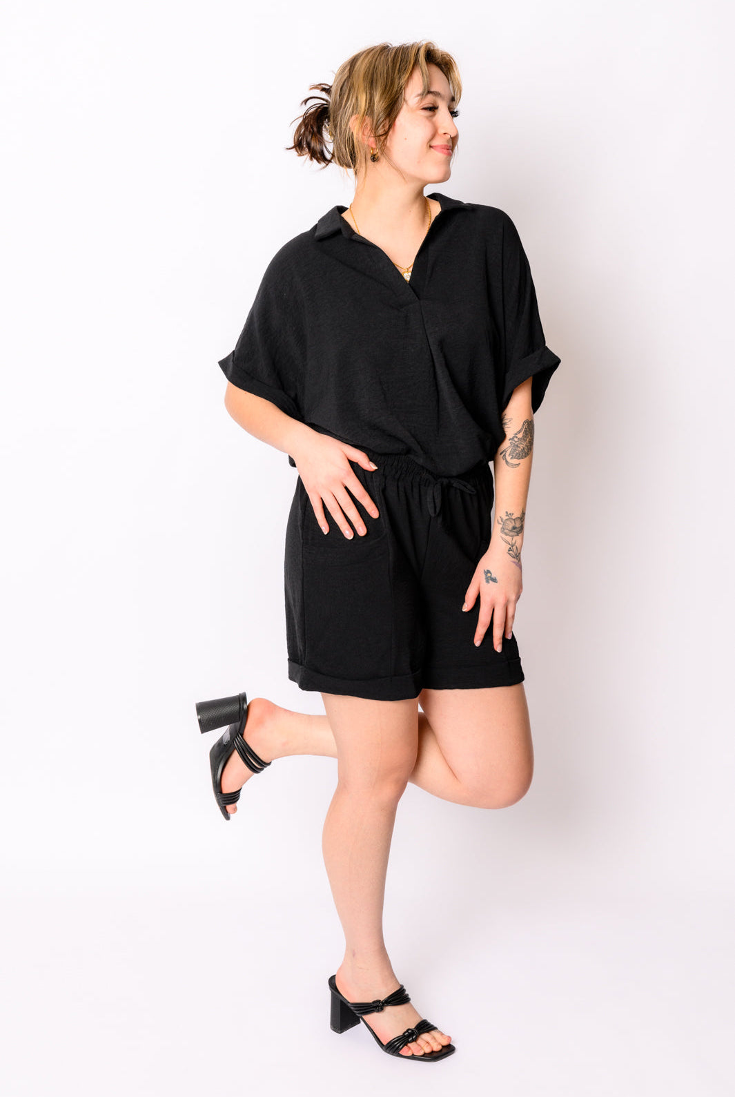 Because I Said So Dolman Sleeve Top in Black-Long Sleeve Tops-Krush Kandy, Women's Online Fashion Boutique Located in Phoenix, Arizona (Scottsdale Area)