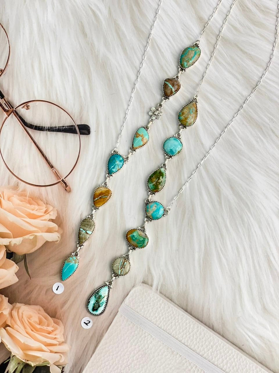 Royston Turquoise Slab Chain Pendant Bag 12 – Krush Kandy