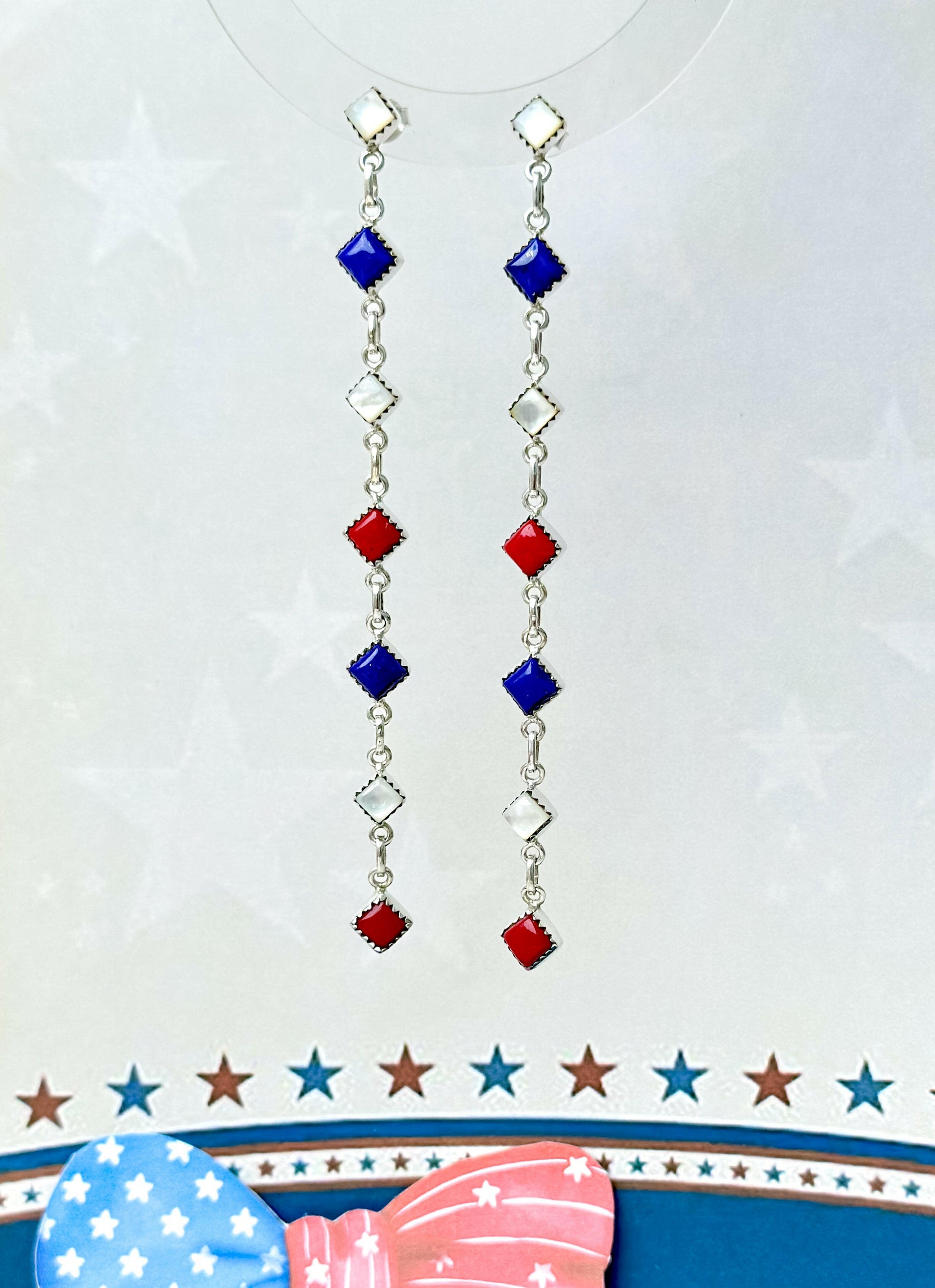 White Dawn Dangles-Earrings-Krush Kandy, Women's Online Fashion Boutique Located in Phoenix, Arizona (Scottsdale Area)