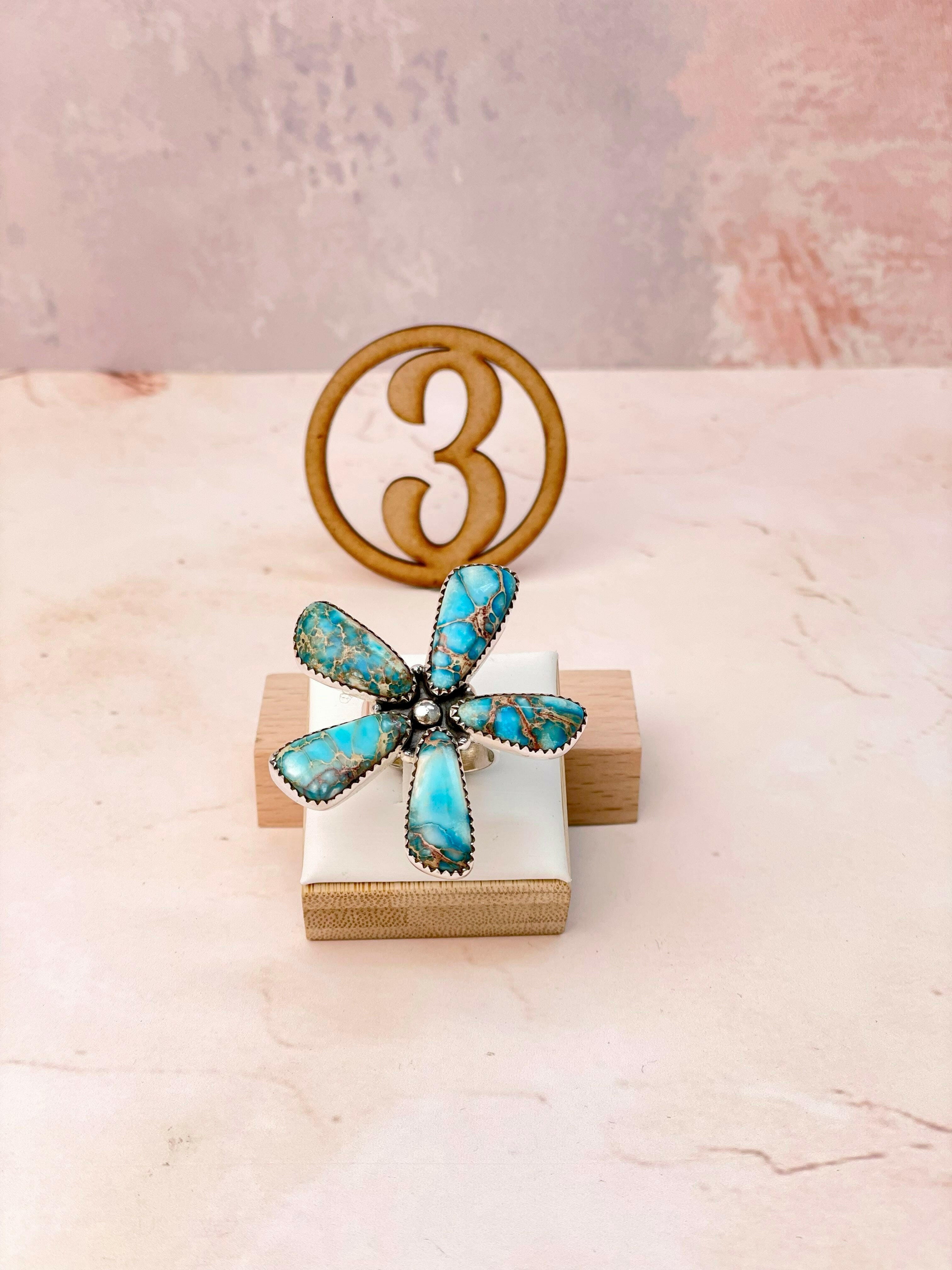 Desert Jasper Flower Petals Rings MADE TO ORDER-Rings-Krush Kandy, Women's Online Fashion Boutique Located in Phoenix, Arizona (Scottsdale Area)