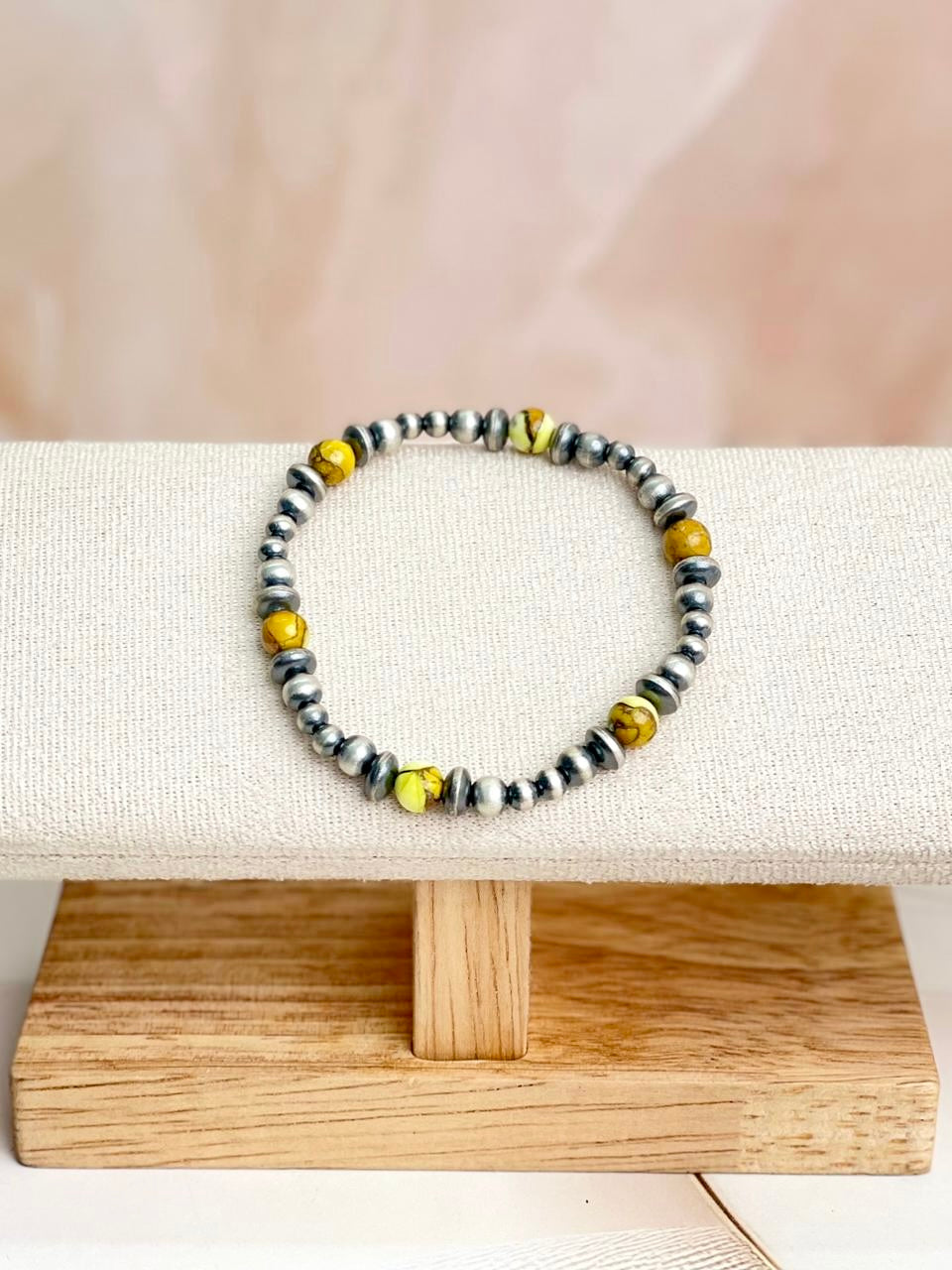 Honey Dahlia Desert Pearl Bracelet-Bracelets-Krush Kandy, Women's Online Fashion Boutique Located in Phoenix, Arizona (Scottsdale Area)