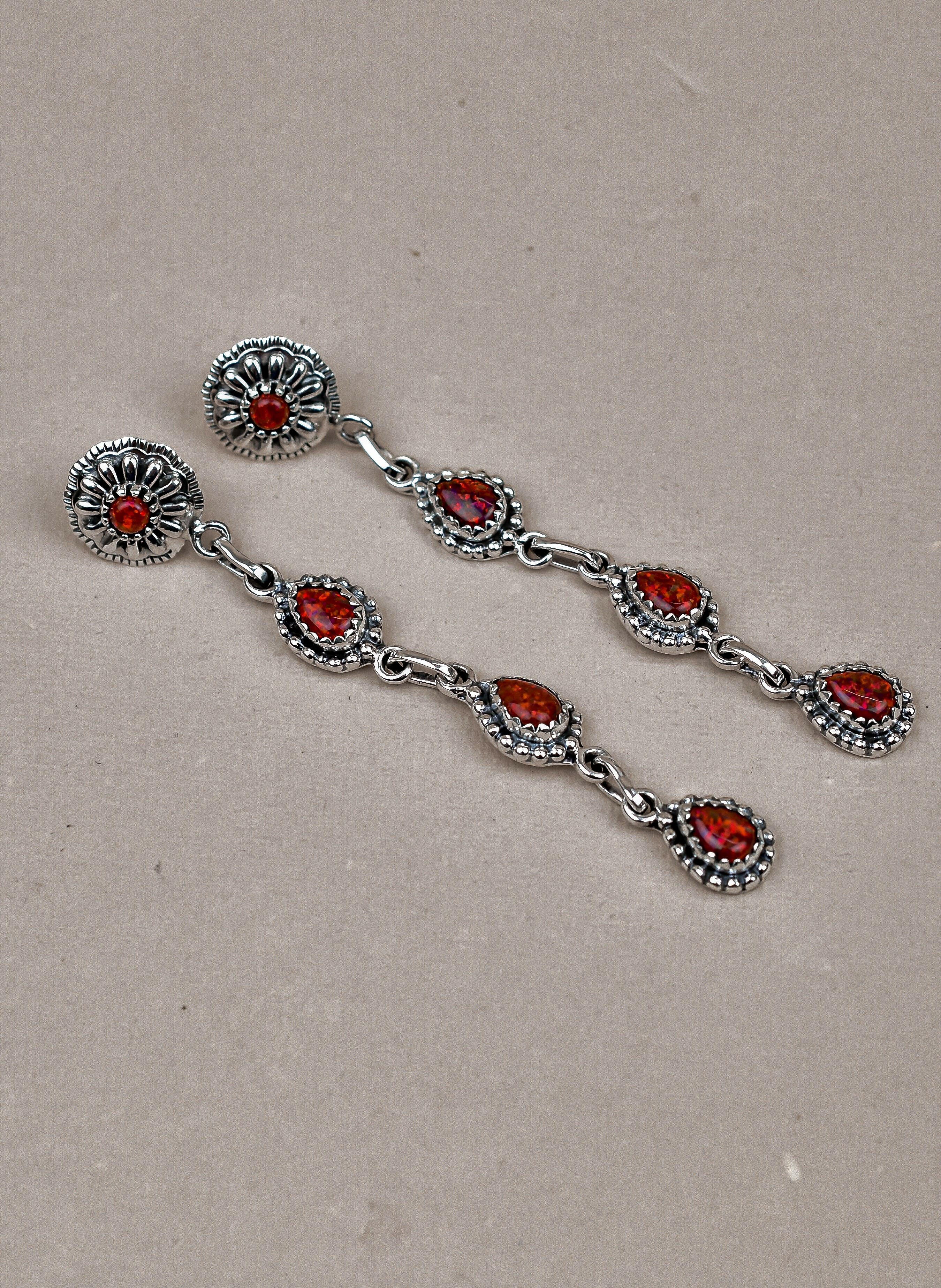 Sterling Silver Tear Drop Earrings-Drop Earrings-Krush Kandy, Women's Online Fashion Boutique Located in Phoenix, Arizona (Scottsdale Area)