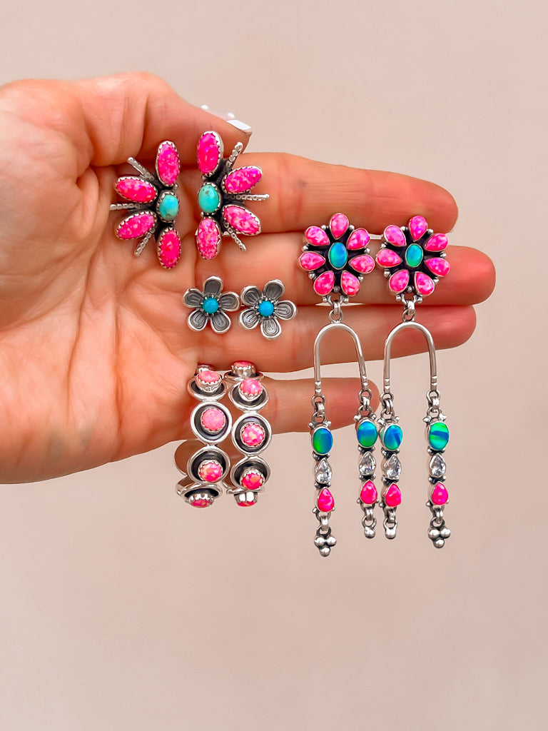 Sequence Stone Earrings-Earrings-Krush Kandy, Women's Online Fashion Boutique Located in Phoenix, Arizona (Scottsdale Area)