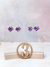 Desert Jasper CZ Square Earrings-Earrings-Krush Kandy, Women's Online Fashion Boutique Located in Phoenix, Arizona (Scottsdale Area)