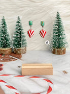 Holly Jolly Red & White Christmas Earrings-Earrings-Krush Kandy, Women's Online Fashion Boutique Located in Phoenix, Arizona (Scottsdale Area)