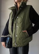 Lux Quilted Puffer Vest-Jackets-Krush Kandy, Women's Online Fashion Boutique Located in Phoenix, Arizona (Scottsdale Area)