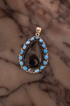 Elite Baddie Midnight Onyx & Turquoise Teardrop Statement Pendant.jpeg