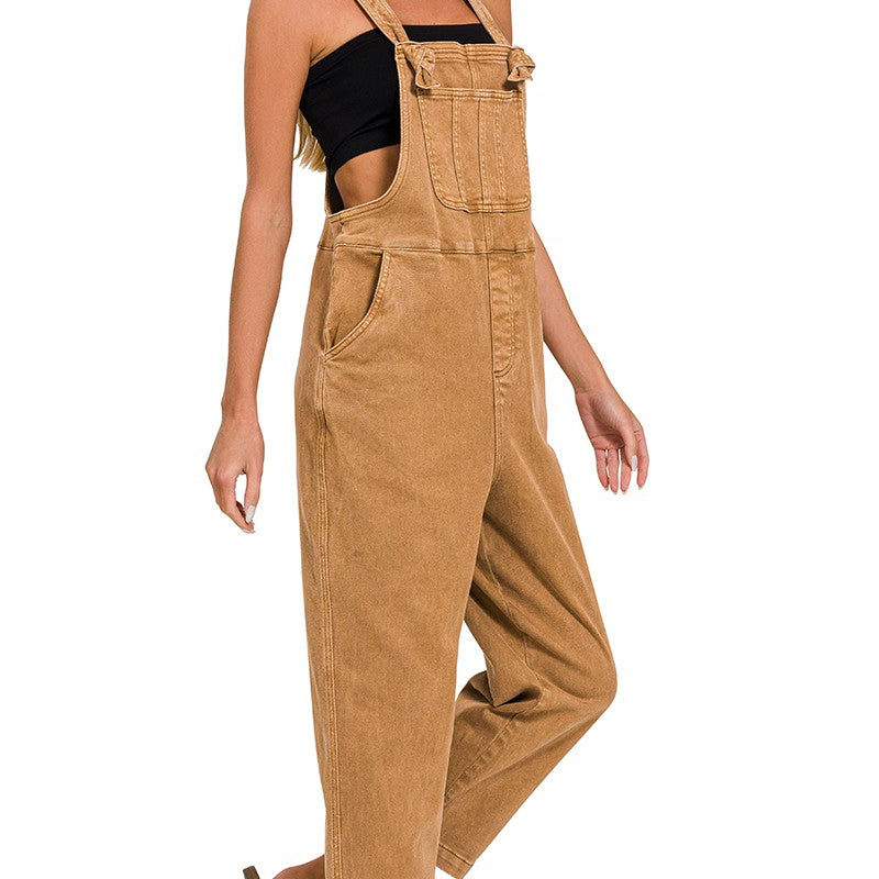 Imagine Washed Overalls-Jumpsuits & Rompers-Krush Kandy, Women's Online Fashion Boutique Located in Phoenix, Arizona (Scottsdale Area)