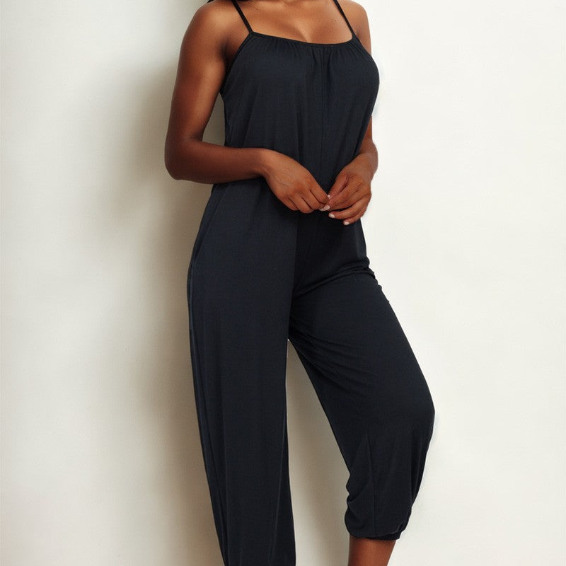 Sleeveless Jogger Jumpsuit | S-3X-Jumpsuits & Rompers-Krush Kandy, Women's Online Fashion Boutique Located in Phoenix, Arizona (Scottsdale Area)