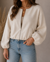 Everyday Luxe Bomber Jacket