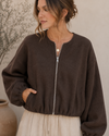 Everyday Luxe Bomber Jacket