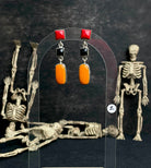 Halloween Studs Rosarita & Black Onyx sno 24-Earrings-Krush Kandy, Women's Online Fashion Boutique Located in Phoenix, Arizona (Scottsdale Area)