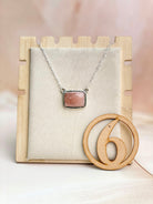 Sunstone Slab Necklace sno 32-Necklaces-Krush Kandy, Women's Online Fashion Boutique Located in Phoenix, Arizona (Scottsdale Area)