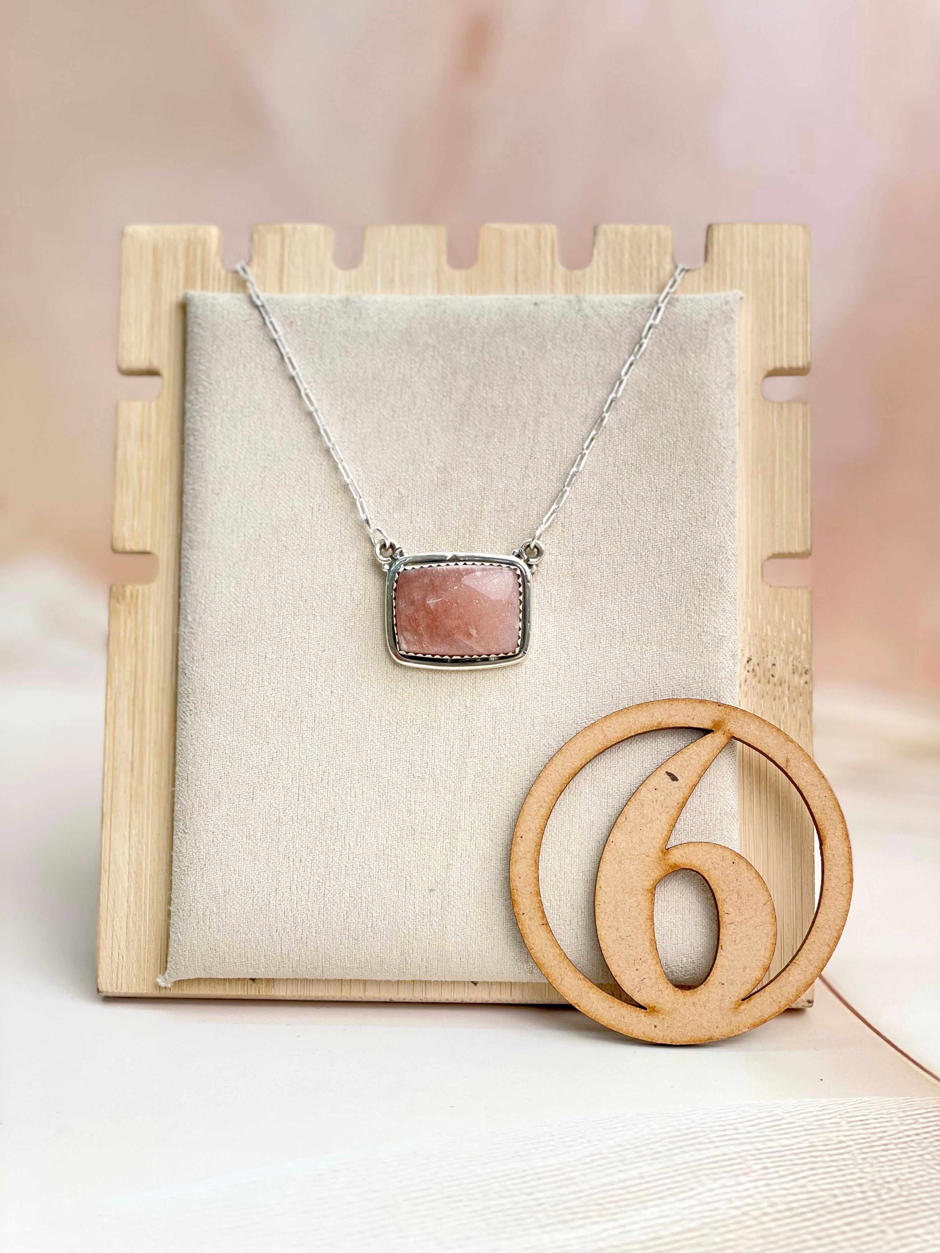 Sunstone Slab Necklace sno 32-Necklaces-Krush Kandy, Women's Online Fashion Boutique Located in Phoenix, Arizona (Scottsdale Area)