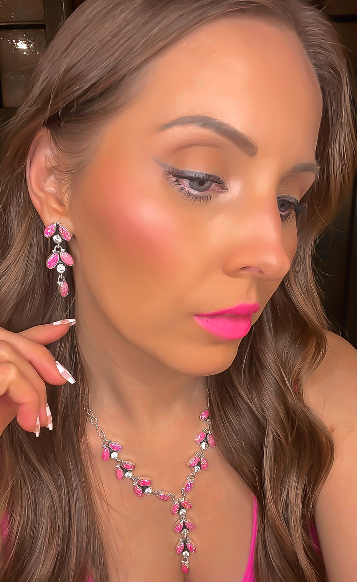 Krystal Krushes Barbie Pink Earrings-Rings-Krush Kandy, Women's Online Fashion Boutique Located in Phoenix, Arizona (Scottsdale Area)