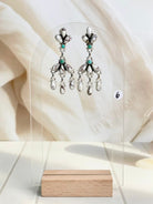 Boho Stone Fringe Drop Dangle Earrings-Earrings-Krush Kandy, Women's Online Fashion Boutique Located in Phoenix, Arizona (Scottsdale Area)