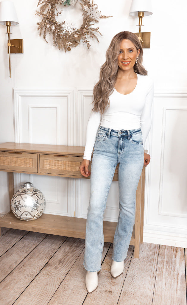 The Jeans of Your Dreams High Rise Bootcut Denim-Jeans-Krush Kandy, Women's Online Fashion Boutique Located in Phoenix, Arizona (Scottsdale Area)