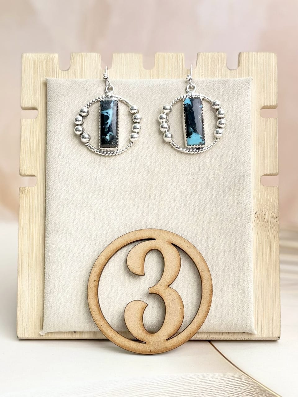 Boho Bar Balls Hoops-Earrings-Krush Kandy, Women's Online Fashion Boutique Located in Phoenix, Arizona (Scottsdale Area)