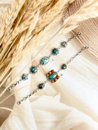 Persian Turquoise & Orange Mohave Bracelets-Bracelets-Krush Kandy, Women's Online Fashion Boutique Located in Phoenix, Arizona (Scottsdale Area)